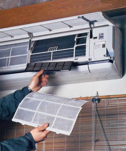 How to clean an air conditioner filter, specifically how to clean a home air conditioner