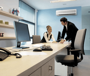 Sistemas de ar condicionado - instalação de um ar condicionado em um escritório