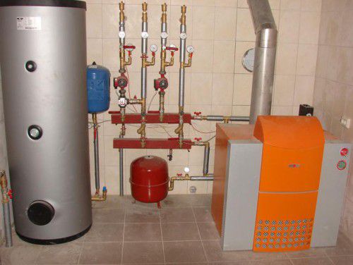 Schemes and cost of gas heating of a private house with gas cylinders