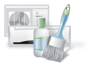 Means for cleaning and antibacterial treatment of the air conditioner, video