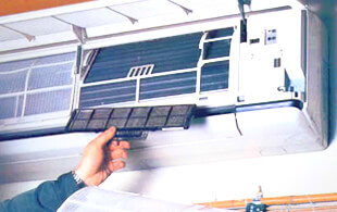 The device and principle of operation of a split air conditioner