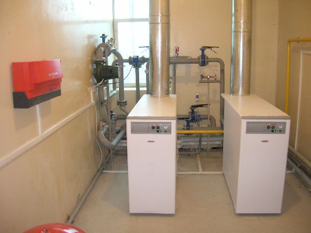 gas boiler room of a private house