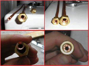 alargamento de tubos de cobre para sistemas de divisão