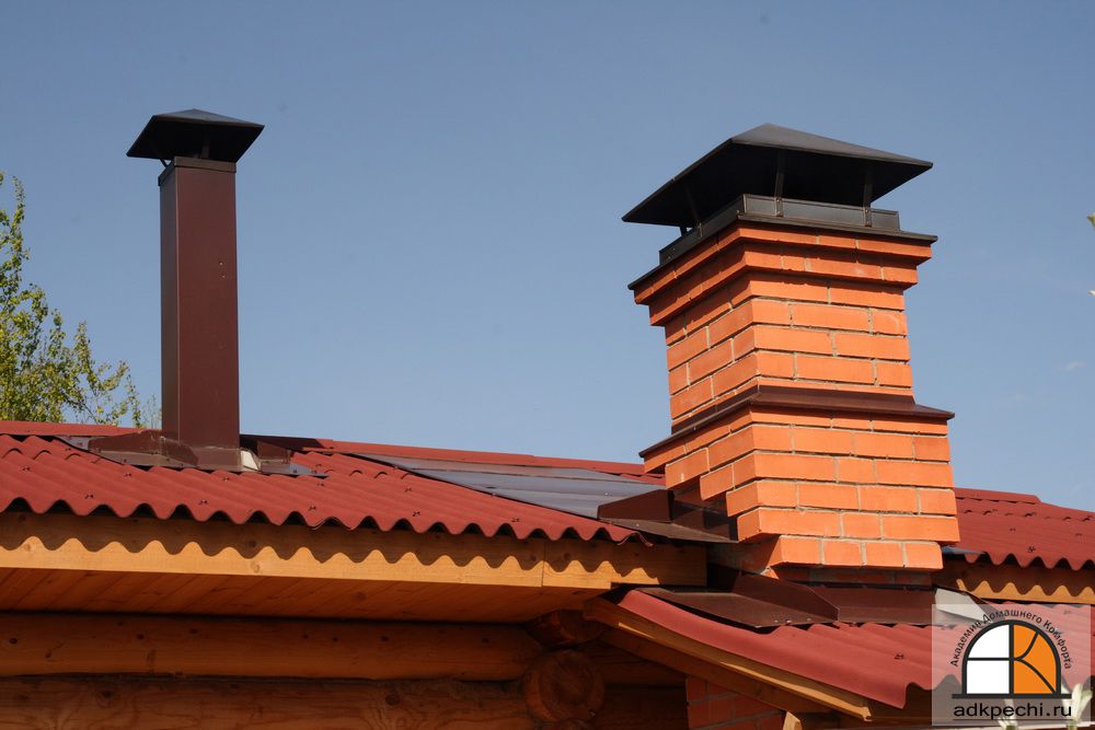 chimney of a private house