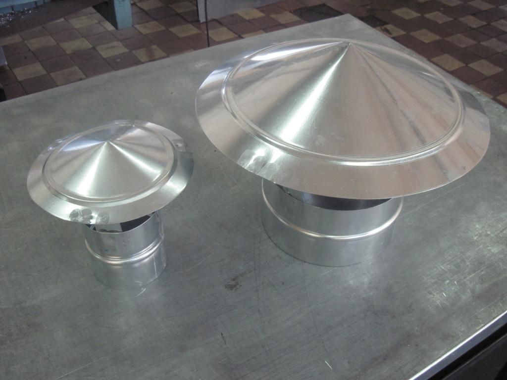 campanas de ventilación redondas de diferentes diámetros