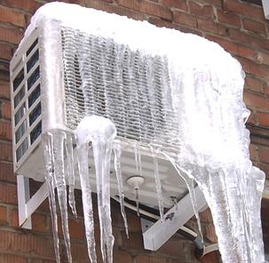 freezing of the outdoor unit