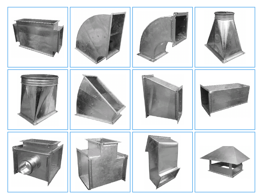 various types of ventilation elements