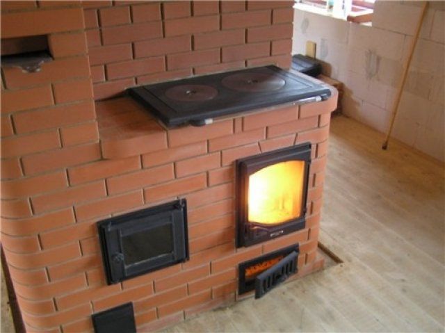 Brick wood stove
