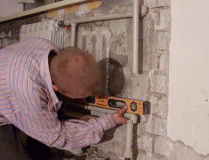 Installation of heating in an apartment
