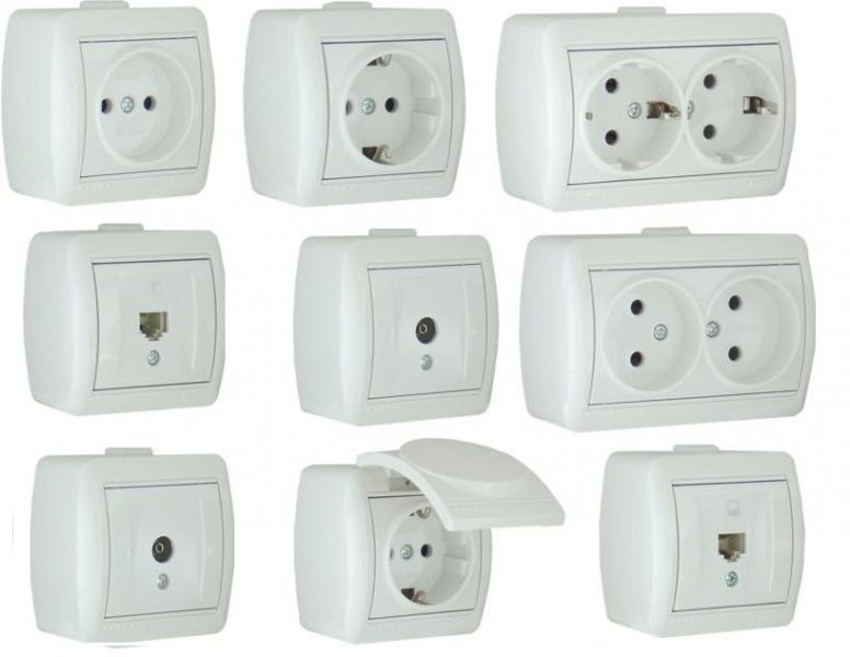 selection of different types of sockets