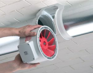 Inštalácia potrubného ventilátora