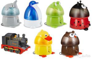 several types of humidifiers for the nursery