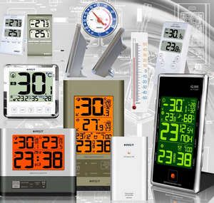 Types of hygrometers and weather stations