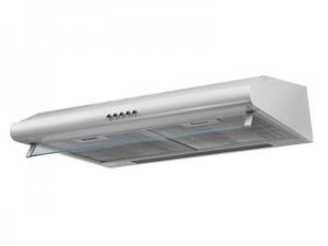 Extractor hood for installation under a cabinet